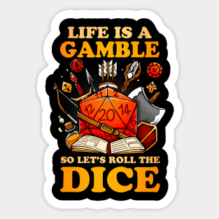 Gamble Dice Sticker